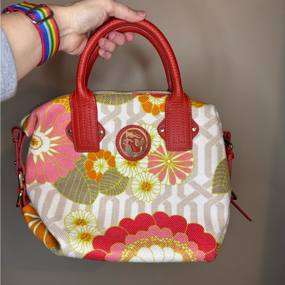 Spartina‎ 449 Floral Linen Satchel Crossbody Daufuskie Island